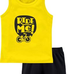 TRIANGLETEES Unisex Kids Printed T-shirt with Shorts-image-63