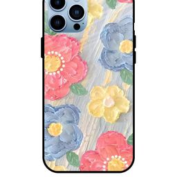 QRIOH Floral Printed iPhone 13 Pro Max Back Case Mobile Accessories-image-93