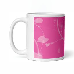 Mr UVD White & Pink Printed Ceramic Glossy Mugs Set of Cups and Mugs-image-98