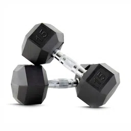 ADRENEX Set Of 2 Hexagon Fixed Weight Dumbbell - 15 kg Each-23