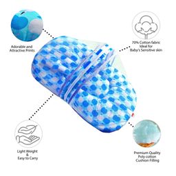 VParents Cheeky Cheeky Baby Bedding set with Mosquito net and Pillow - Blue image 3
