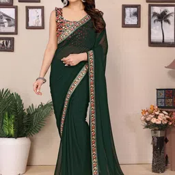 Moda Rapido Poly Georgette Designer Leheriya Saree-picture-17