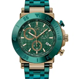 GC Men Textured Dial & Stainless Steel Straps Analogue Watch Y70009G5MF-18