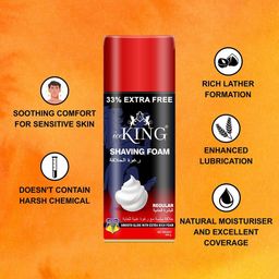 VETONI Men Set Of 3 Ice King Shaving Foam- 400 g Each image 3