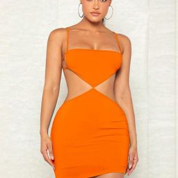 GuSo Shopee Women Orange Net Baby Dolls-image-50