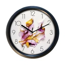 Aura White & Blue Printed Contemporary Wall Clock-picture-11