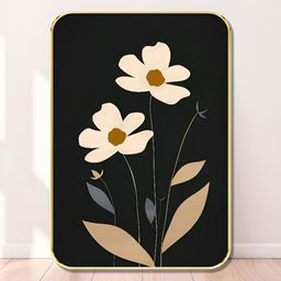 SAF Black & Brown Wood Floral And Botanical Wall Art-image-33