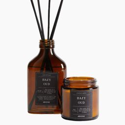 H&M Black Small Scented Candle In Glass Holder-15