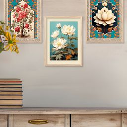 Kotart Brown & Green 3 Pieces Floral And Botanical Wooden Wall Arts-picture-39