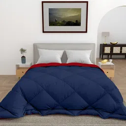tundwal's Blue & Red Geometric Heavy Winter Double Bed Comforter-image-99