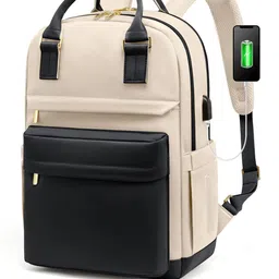 Mast & Harbour Unisex Colourblocked Large Backpack-picture-10