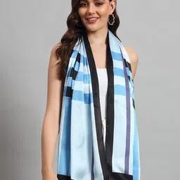 Ravaiyaa Women Satin Checked Scarf-35
