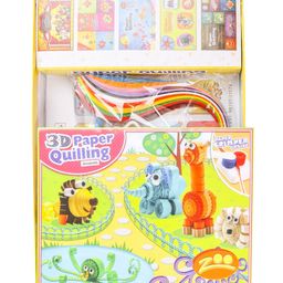 Petals 3D Paper Quilling Animals Making Set - Multicolor image 4