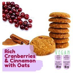 NutriSnacksBox Oats & Cranberry Cookies Pack of 3 - 165 gm each image 4