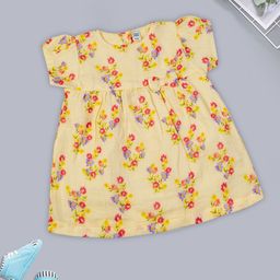 MeeMee Floral Print Puff Sleeve Fit & Flare Dress-image-96