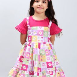 PINK MERMAID Print Fit & Flare Dress-picture-48