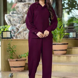 VORHIZA Long Sleeves Shirt With Palazzos-image-9