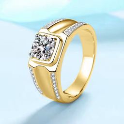 The Roadster Lifestyle Co Men American Diamond-Studded Adjustable Finger Ring-image-58