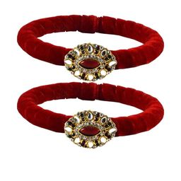 Vidhya Kangan Red Brass Bangles-image-51