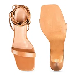 JM Looks Block Sandals with Buckles image 5