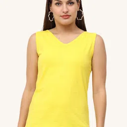 ECOLINE Clothing Women Organic Cotton V Neck Tank Top-image-74