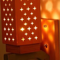 SOMIL Cream Glass Cylinder Printed Wall Lamps-image-90