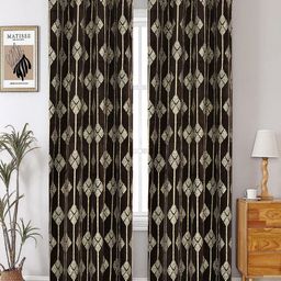Myntra Elegant Homes Unisex Set of 2 Room Darkening Long Door Curtain-25