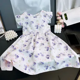 FOREVER FRIDAY Floral Printed Round Neck A-Line Dress-47