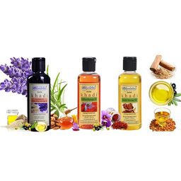 Khadi Rishikesh Set Of 3 Lavender, Saffron & Sandalwood Massage Oil - 210 ml Each-19