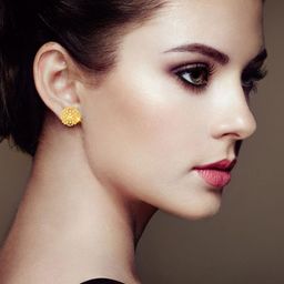 DIVASTRI Circular Studs Earrings-50