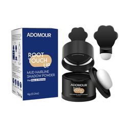 ADOMOUR Root Touch Up Mud Hairline Shadow Powder - 6 g - Black-26