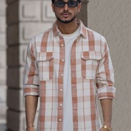 Powerlook Men Opaque Checked Casual Shirt-image-18