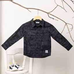 Purple United Kids Boys Printed Cotton Casual Shirt-image-58