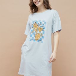 Ginger by Lifestyle Women Printed T-shirt Nightdress-image-63
