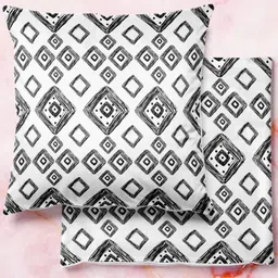 ArtzFolio Multicoloured Set of 2 Velvet Square Cushion Covers-image-59
