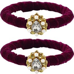 Vidhya Kangan Purple Brass Bangles-image-64