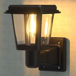 XERGY Black Textured Frustum Shaped Outdoor Heat Resistant Solar Light-image-25