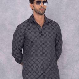 Crimsoune Club Men Smart Spread Collar Checked Cotton Casual Shirt-image-49