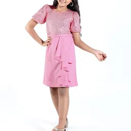 Hola Bonita Print Scuba Fit & Flare Dress-image-57
