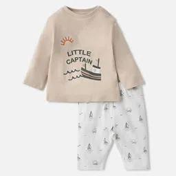 Juniors by Babyshop Infants Boys Set Of 2 Printed Night Suits image 5