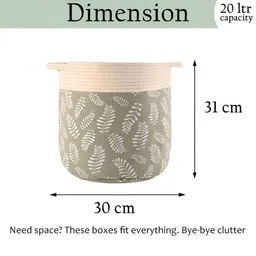 Aura Green Set of 3 Regular Tote Basket Organisers image 2