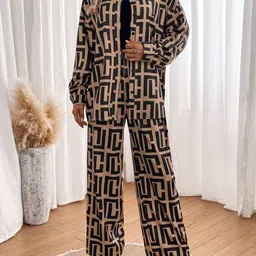 GUFRINA Geometric Printed Button-Down Shirt And Trouser-1