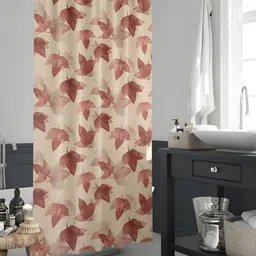 ArtzFolio Beige & Brown Printed Waterproof Shower Curtain-picture-10