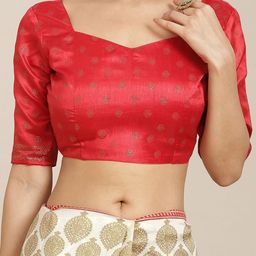 Anouk Rustic Ethnic Motifs Silk Blend Sambalpuri Saree image 4