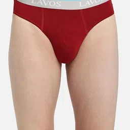 LAVOS Mid-Rise Anti Microbial Basic Briefs LM2009-Men's Brief-Maroon-S-5