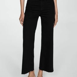 MANGO Women High-Rise Stretchable Culotte Jeans-image-31