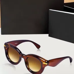 DressBerry Women UV Protected Cateye Sunglasses DBSG-87017-02-Brown-87