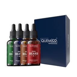 Quemico Professionnel Set of 4 Premium Paraben-Free Beard Growth Oil - 35 ml each-15