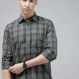ColorPlus Checked Pure Cotton Casual Shirt-picture-32