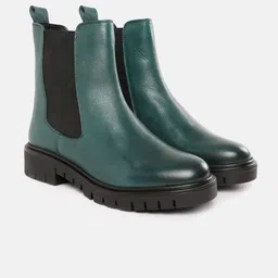 Nautica Women Mid-Top Block HeelChelsea Boots-image-83